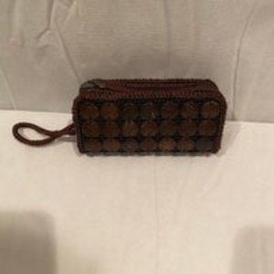 Handmade Coconut Shell Beaded Purse Wristlets Clutch